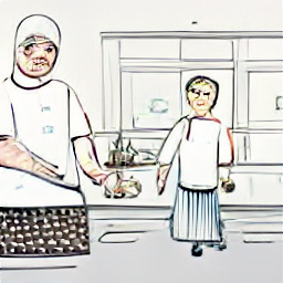 "Kitchen assistant job in a grotto restaurant. Sketch style illustration showing a young person preparing cold dishes in a modern, light-filled kitchen. Ideal for summer jobs in the food service industry, including student work and seasonal roles. #kitchenassistant #summerjob #grottorestaurant #foodservice #seasonalwork #studentjob"