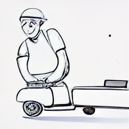 "Pizza delivery driver in San Gallo, Switzerland. Sketch style illustration of a courier delivering pizza in a modern setting. Find pizza delivery jobs in San Gallo."