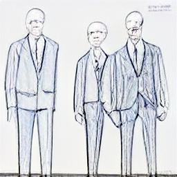 Sketch illustration: Businessperson shaking hands with a client in Lugano, Switzerland, representing a successful client acquisition for a fiduciary business. Modern setting. Job opportunity: Business Development.