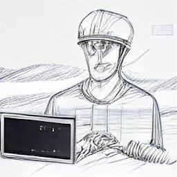 A sketch depicting a technician repairing an 808nm diode laser in Ascona, Switzerland. The illustration shows modern tools and equipment, highlighting the professional's expertise in laser maintenance. #lasertechnician #ascona #maintenance #repair #diodelaser #jobs