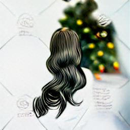 "Hairdresser cutting hair in a modern salon with Christmas decorations, illustrating a part-time hairstylist job opportunity during the holiday season. Find a rewarding hairdressing job this Christmas."