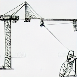 ** "Crane operator at work, sketch style illustration. Modern construction site with a tower crane, highlighting the role of a Kranführer/in in the building industry. Find crane operator jobs in Switzerland." **Explanation of Choices:** * **"Sketch style illustration"**: Ensures the desired aesthetic. * **"Modern day construction site"**: Sets the context and avoids historical inaccuracies. * **"Crane operator in action"**: Makes the profession clear. * **"Operating a tower crane"**: Specifies the type of crane for better visualization. * **"Detailed cabin"**: Helps focus on the operator's workspace. * **"Busy construction site background"**: Adds context and visual interest. * **"Sunlight"**: Adds a natural, realistic touch. * **"Quick sketch aesthetic"**: Reinforces the desired style. The alt text is SEO-optimized by including relevant keywords like "crane operator," "construction site," "Kranführer/in," and "Switzerland." It also provides a concise description of the image's content.