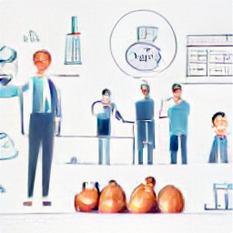 "Project Manager in a modern food factory, illustrated in a sketch style. The image depicts a project manager overseeing operations and managing the production process, highlighting the importance of planning and organization in a food manufacturing environment. Project Manager job, food industry, planning, production."