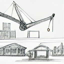 ** "Kranführer operating a crane at a modern construction site. Illustration showcases a skilled crane operator working with precision and confidence, highlighting the importance of this profession in the construction industry. #kranführer #craneoperator #construction #job #career #building #engineer #skilledlabor #safety #constructionworker"