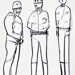 "Security guard in uniform, sketch style illustration. Modern security job, part-time opportunities, patrolling building or event. Professional and alert security personnel, ideal for reliable individuals seeking a rewarding career in security."