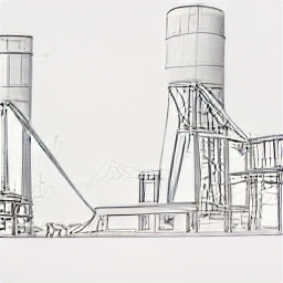 ** "Mischmeister/Disponent Job: Sketch illustration of a modern concrete mixing plant, showcasing the responsibilities of a concrete batching plant operator & dispatcher, including production, delivery, and quality control. Ideal for concrete industry, manufacturing, and logistics jobs."