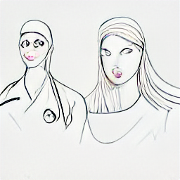 "Aesthetic Nurse Sketch: Illustration of a modern aesthetic nurse in a clinic setting, showcasing a caring and gentle approach to beauty and wellness treatments. Find your next aesthetic nurse job opportunity."