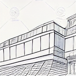 ** "Bauspengler at work: Sketch illustration of a modern sheet metal worker installing a roof, showcasing their expertise in metal fabrication and roofing. The image depicts a Bauspengler using tools to install sheet metal on a roof with a contemporary city backdrop."