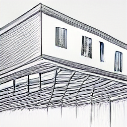 ** "Bauspengler at work: Sketch style illustration showcasing a Bauspengler installing metal roofing on a modern building. The image highlights the profession's skills in metalwork, roofing, and lightning protection, emphasizing precision and craftsmanship in the construction industry. Bauspengler, roofer, metalworker, construction, Switzerland."
