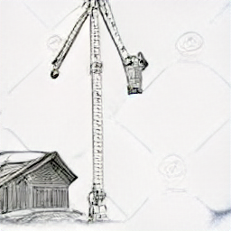 ** "Kranführer/in EFZ at work in Zurich, Switzerland. Sketch style illustration depicting a modern construction site with a crane operator managing a tower crane, highlighting the profession of a qualified crane operator. Construction, crane, operator, Zurich, Switzerland, job."