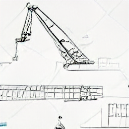 ** "Crane operator at work on a modern construction site. Sketch style illustration depicting a crane operator skillfully maneuvering a crane to lift construction materials, highlighting the profession of Kranführer/in in a contemporary setting."