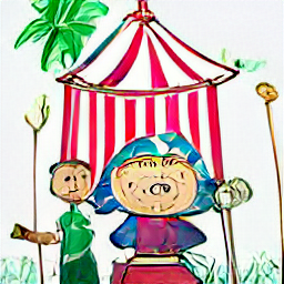 ** "Children's entertainer at a resort, organizing fun activities like circus shows, viking themed weeks, and kids' Olympics. Sketch style illustration depicting a joyful and engaging atmosphere ideal for a summer job as a children's animator."