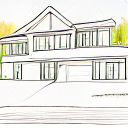 ** "Real Estate Agent Sketch Illustration: A modern real estate agent in professional attire presents a house key to a smiling couple, showcasing the joy of homeownership. A contemporary cityscape backdrop emphasizes the agent's role in helping clients achieve their real estate goals. Real estate, agent, property, home, buying, selling, career."