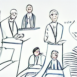 "Illustrative sketch of a law office internship. A young professional reviews documents, surrounded by books and a computer, showcasing tasks like legal correspondence, file management, and administrative support. Modern law office, internship, legal career."