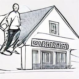 "Lattoniere a Locarno: Offerta di lavoro. Illustrazione in stile schizzo di un lattoniere moderno al lavoro su un tetto a Locarno, con attrezzi e materiali. Trova lavoro come lattoniere nella zona di Locarno."