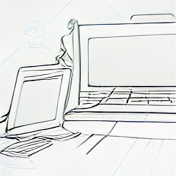 "Release Train Engineer illustration: Sketch style drawing of a modern Release Train Engineer leading an agile team in a bright office, using a whiteboard and laptop to coordinate software development and agile processes."