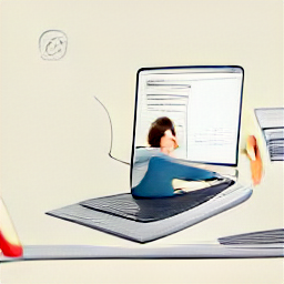 ** "Sketch illustration of a modern remote worker using a mobile app to refer clients to a wealth management service, illustrating the role of a referral agent/signaler for financial services, freelance work, and earning income remotely."